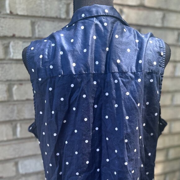 Polka Dot Collared Shirt - Picture 3 of 4